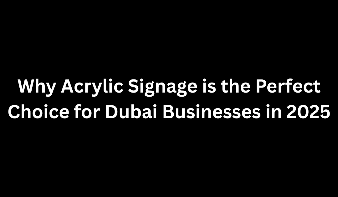 acrylic signage