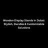 wooden display stands