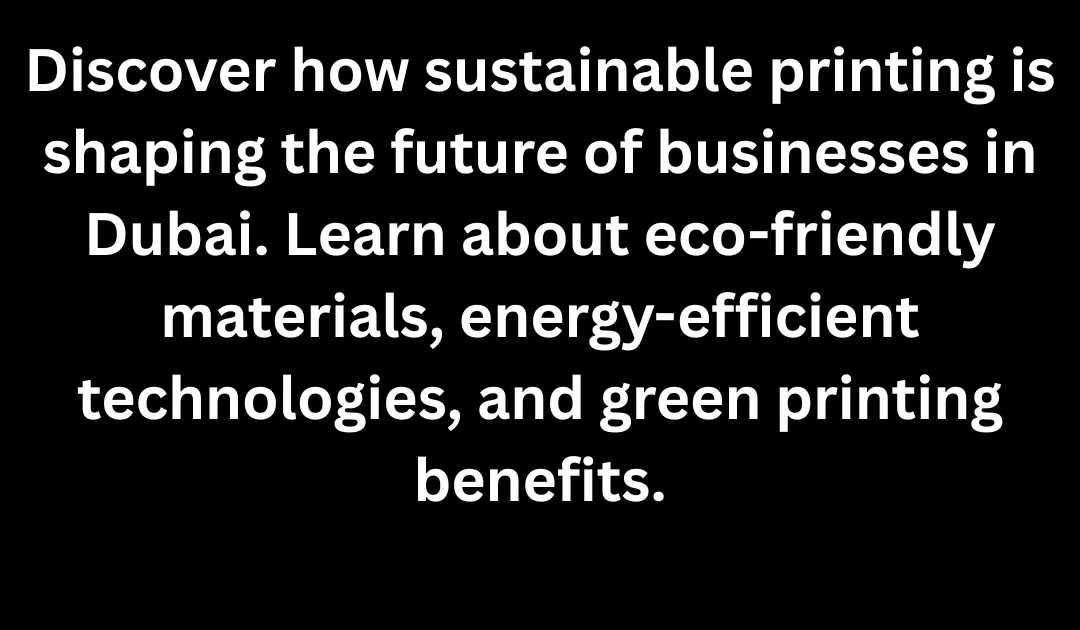 sustainable printing