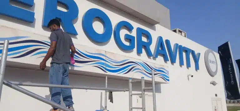sign board installation