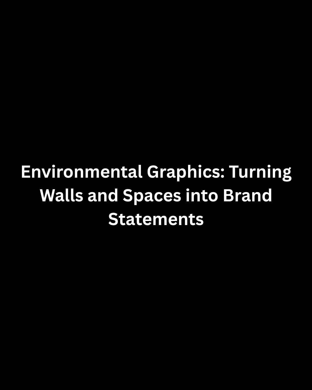Environmental Graphics in Dubai | Transform Walls & Interiors into ...