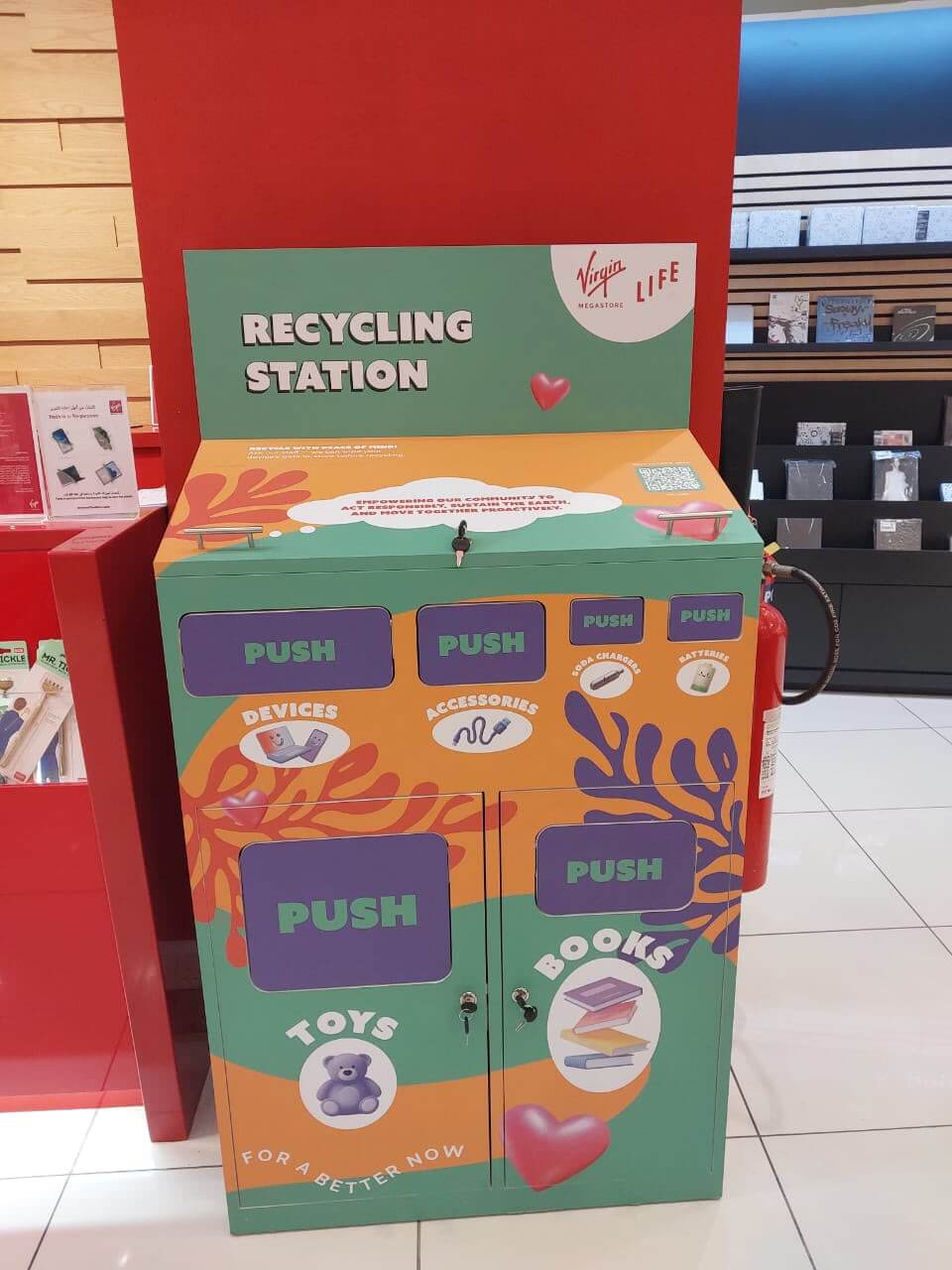 Virgin Megastore Recycling Station Display Stand – UAE
