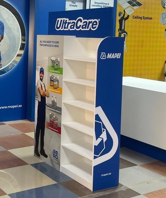 MAPEI display stands in uae